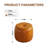 11.8In Small Tufted Round Upholstered Ottoman-131685793