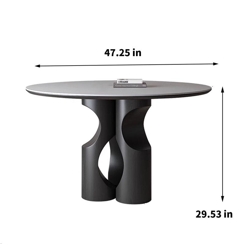 Table de salle à manger Shaneva, H 29,53 po x L 47,25 po x l 47,25 po