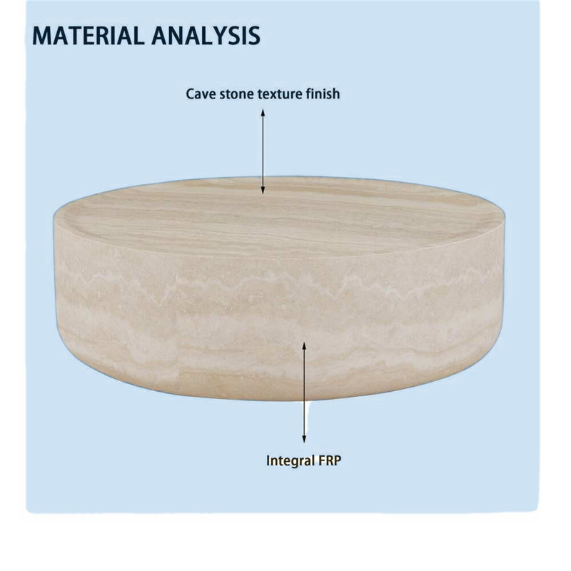 Table basse ronde 39,37 po