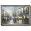 Midcentury Paris Oil Painting, Street Scene Print