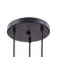 Luminaire suspendu géométrique 3 lumières grappe Huckaby