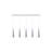 Gaelle 5 - Light Chrome LED Cluster Pendant