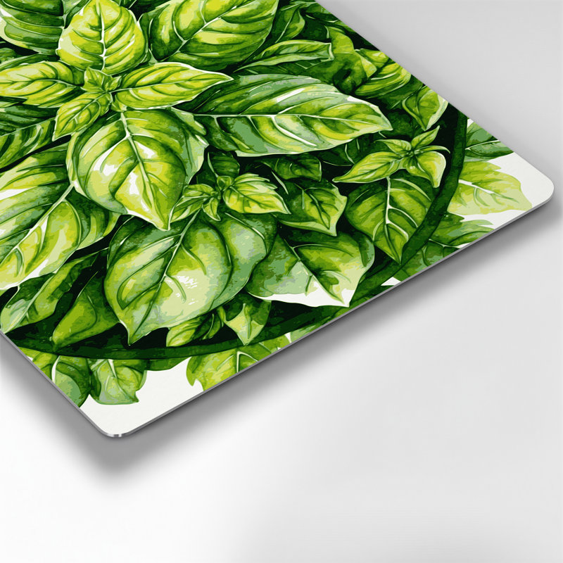 Aquarelle botanique, art mural vert en métal 60, H 14 po x l 11 po