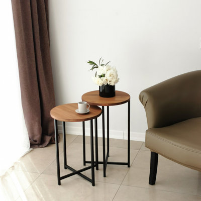 Tables gigognes en bois massif Jecory