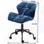 Chaise de bureau pivotante et capitonnée-805871688