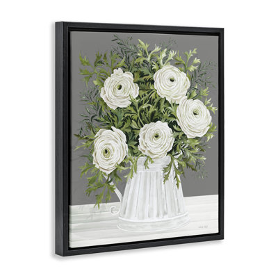 "Pe pivoines in Country Vase", art mural sur toile flottante par Cindy Jacobs