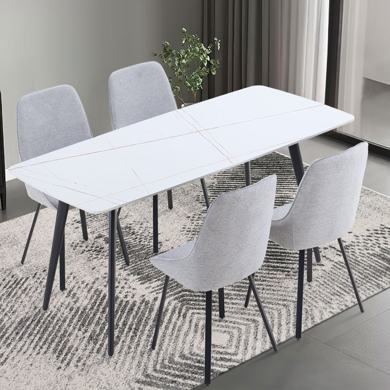 Ensemble de salle à manger 4 personnes (ensemble de 5)
