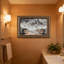 Cadre mural vintage orné d'un château d'Halloween – Cadre doré décoratif pour œuvres d'art.-1627033174