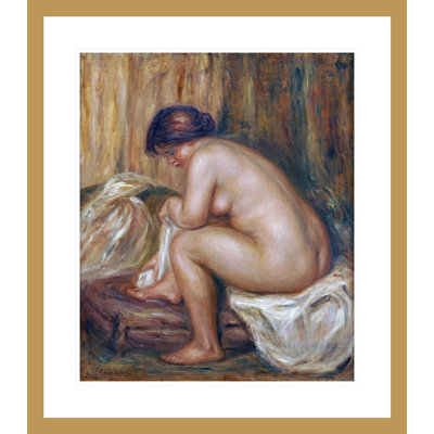«After the Bath» par Pierre-Auguste Renoir, impression giclée encadrée
