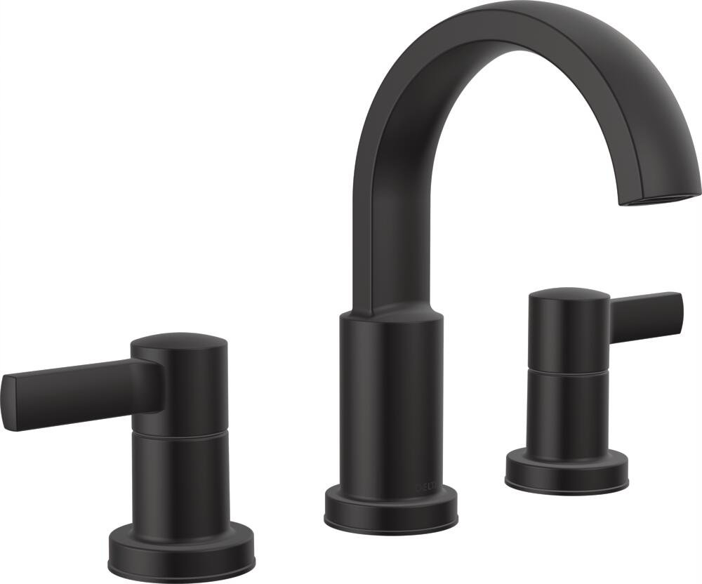 Albion Widespread Bathroom Faucet 3 Hole, 2-handle Bathroom Sink Faucet with Drain Assembly Delta 