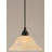 Cord Hung Mini Pendant Shown In Black Copper Finish With 10" Amber Crystal Glass-32464174-32464197-32464175