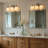 3-Light Brushed Nickel Contemporary Vanity Light with White Glass Shades, Dimmable, Hardwired, Damp Rated, 2 Finish Options-124890743