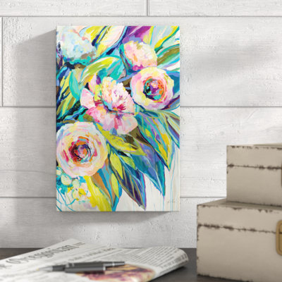 Pink Delights II by Jeanette Vertentes - Wrapped Canvas Painting