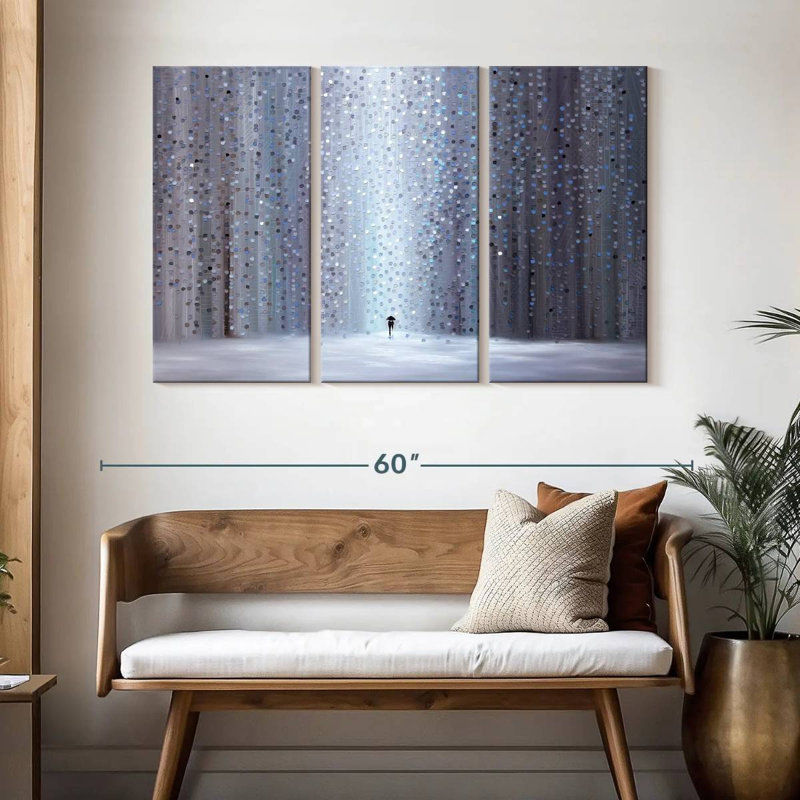 Avery Rainy Stroll II, 32" H x 50" W