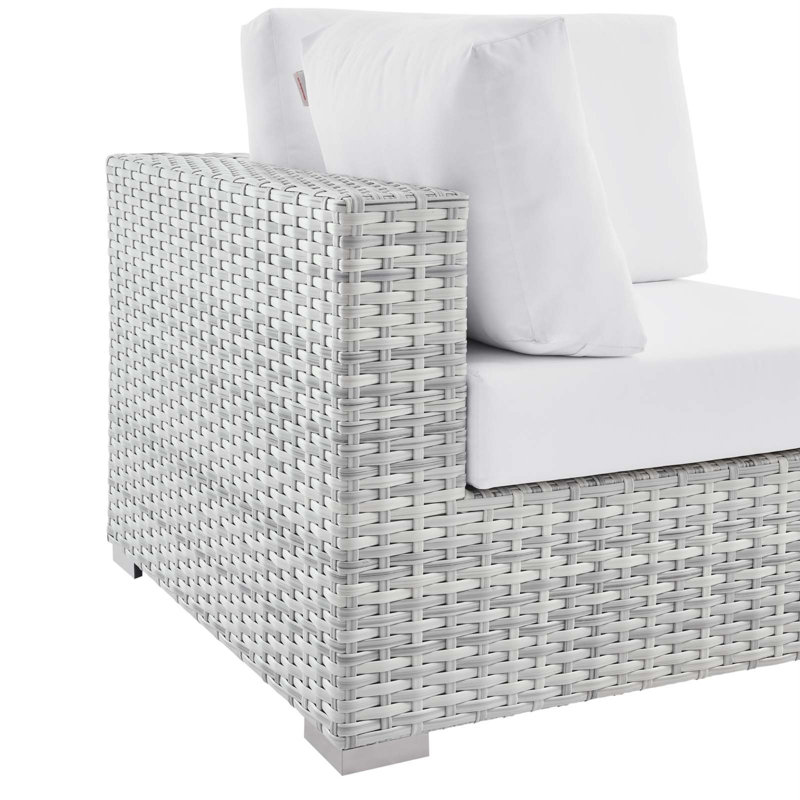 Chaise de coin d'extérieur Convene, Sunbrella® blanc