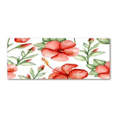 Tropical Flowers - Wrapped Canvas Print