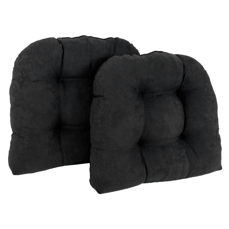 Outdoor 5'' Seat Cushion, Black, Twill