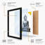 Buddha in Meditation Minimalist - Framed Print-295132123-295132127