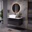 Petit meuble-lavabo flottant simple avec lavabo et meuble-lavabo