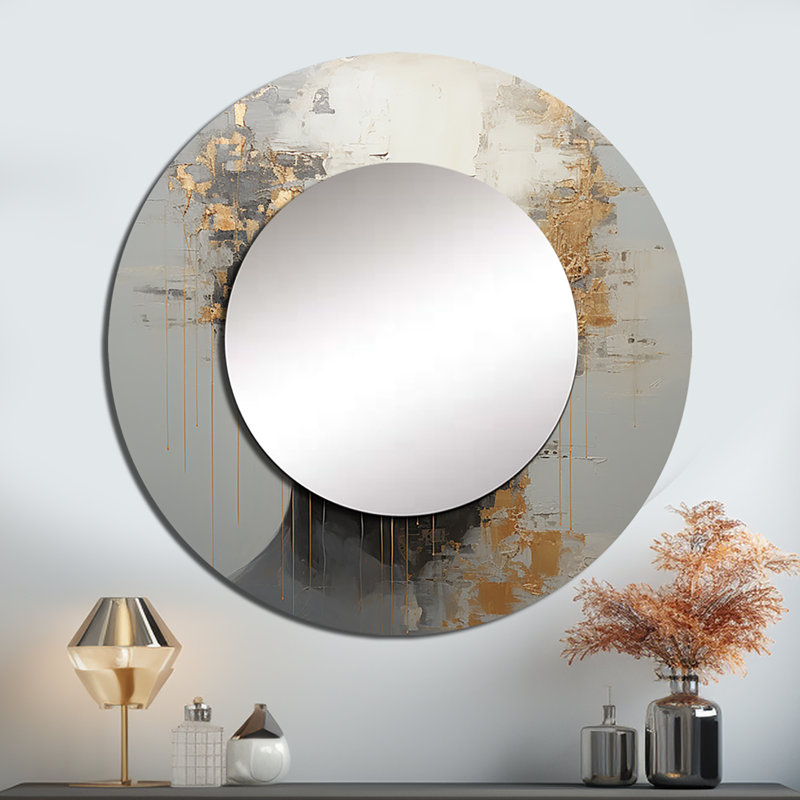 «Man Meditation Mind» - miroir mural rond à double exposition pour homme_MTMIR115878, 23 po x 23 po
