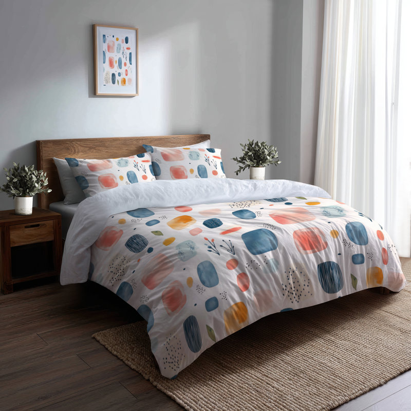 Ensemble de literie pour enfants 3 pièces - Ensemble de housse de couette et coussin décoratif, Grand lit