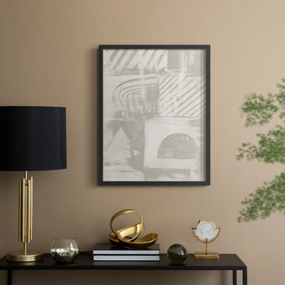 Symbol Scratch I Framed Print - Solid Wood