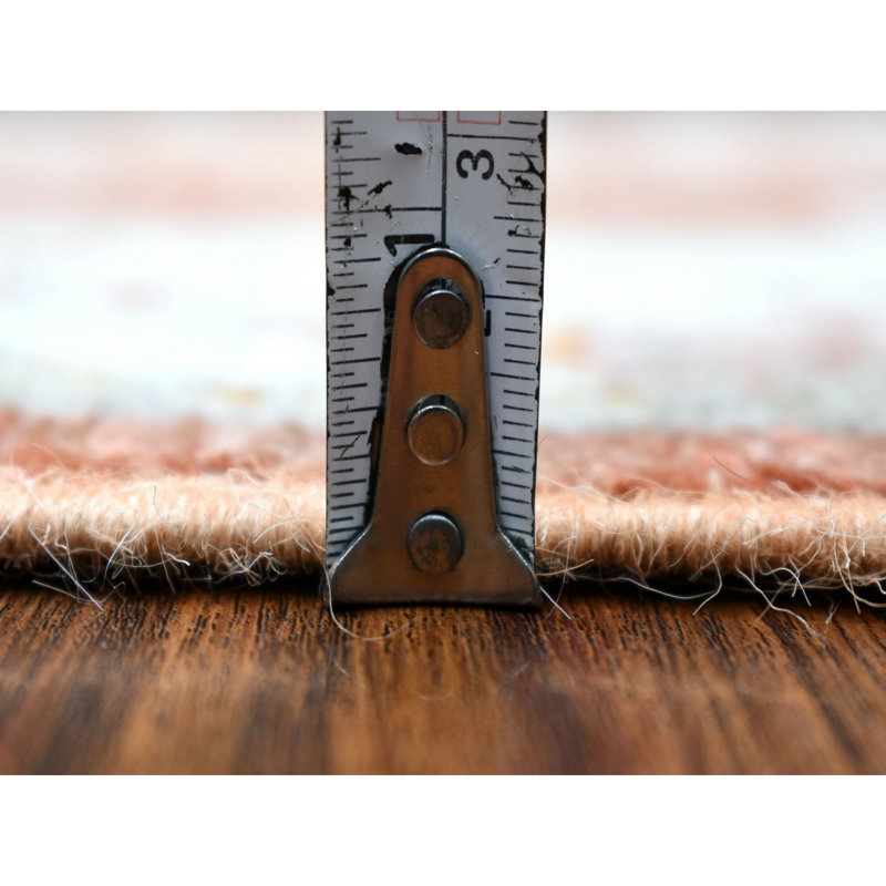 Tapis de couloir en laine douce noué à la main 2 pi 8 po x 12 pi Angora Oushak orange 7317865505D546ADB5CF866AC23959AE