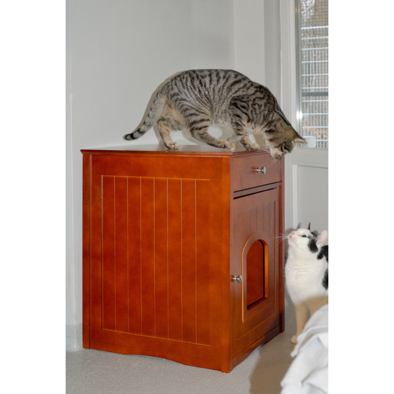 Crosier Wood Enclosed Litter Box Housing