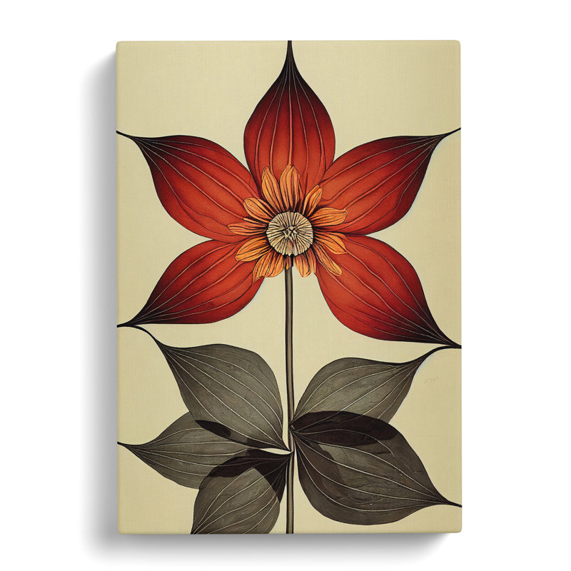 The Desirable Flower - Wrapped Canvas Print, 50cm H x 35cm W x 3cm D