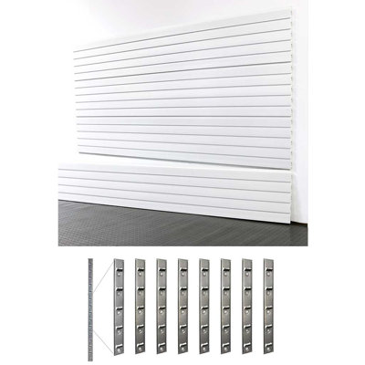 60" H X 96" W Heavy Duty Slatwall Case W/ Install Strips