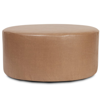 Florio Faux Leather Ottoman