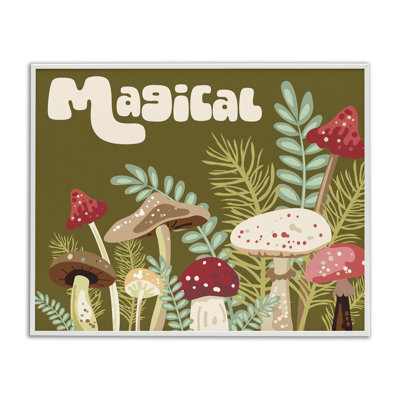 Art de champignons botaniques magiques par Diane Labombarbe bg-152