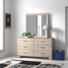Commode 6 tiroirs avec miroir Beckville