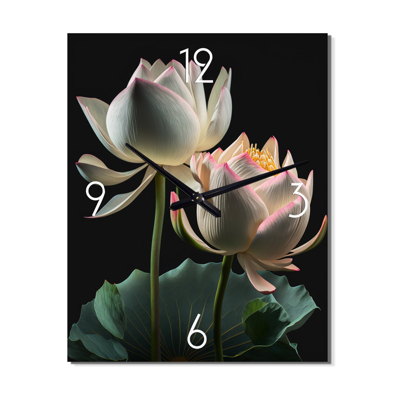 Horloge murale rétro Lotus, Petit