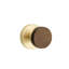 Emtek Select Passage Knobset w/ Disk Rosette & Conical Stem, Dark Walnut Knob (CF)-294318290