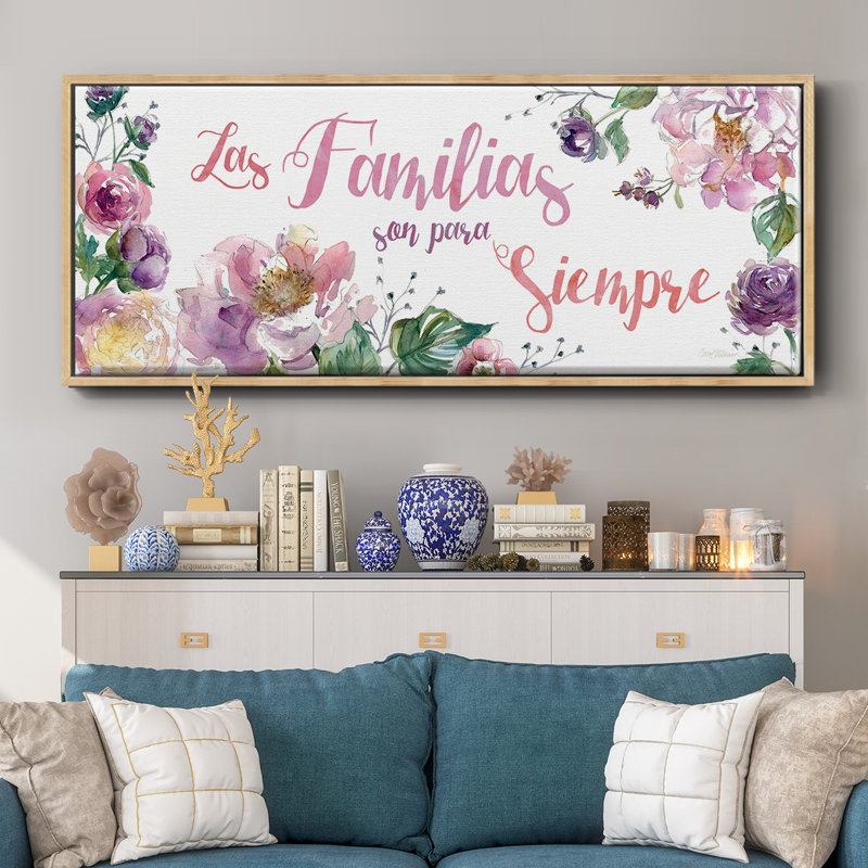«Familyias Siempre», toile encadrée