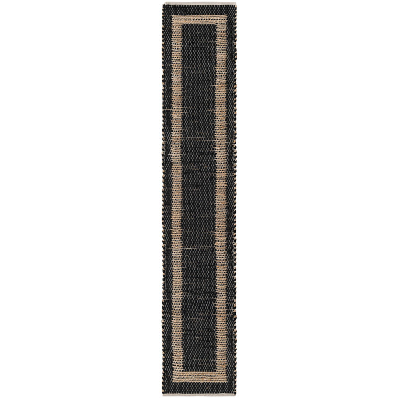 Kejsi Hand Braided Cotton Southwestern Indoor Rug, Runner 1'2" x 6'1"