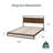 Daniel 37" Low Profile Bamboo and Metal Platform Bed-1166955125-1085059823