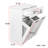 Laundry Cabinet With 2 Removable And Pull - Out Drawers, Ideal For Keeping In , White Color, 15.76 Inches Wide
