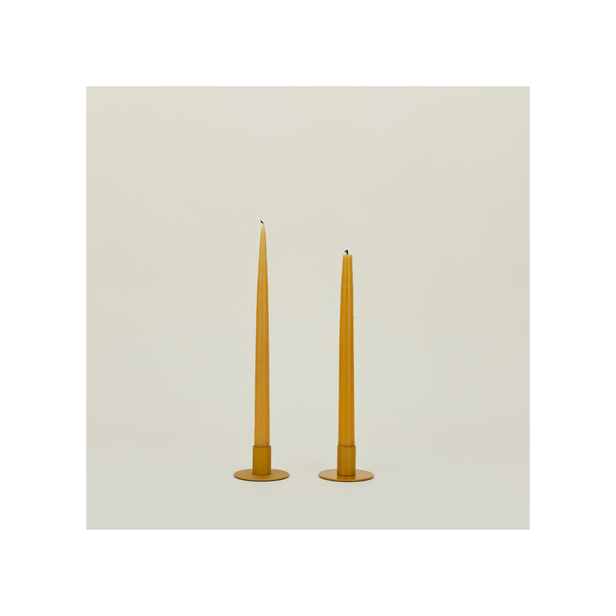 Essential 1.5'' H Stainless Steel Tabletop Candlestick, Mustard
