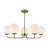 5-Light Dimmable Sputnik Modern Linear Chandelier-1362898842
