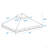 10X10 Ft Outdoor Patio Gazebo Replacement Canopy,Double Tiered Gazebo Tent Roof Top Cover Only Greatwall Border(Frame Not Include)-123313229-123313228