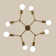8-Light Modern Sputnik Sphere Chandelier