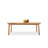 Solid Wood Oval Patio Coffee Table
