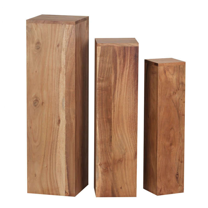 Maxille Plant Stand - Set of 3, Acacia