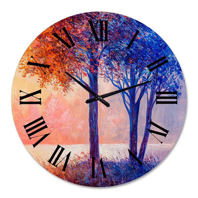Horloge murale Lake River, Grand