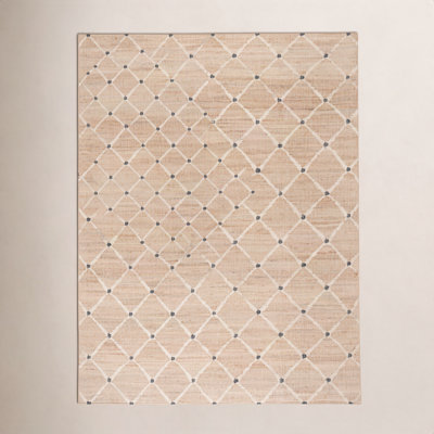 Kali Natural Flatweave Geometric Jute Rug