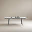 Table de salle à manger extensible en pierre frittée de 62,9 à 94,4 pouces-260687921
