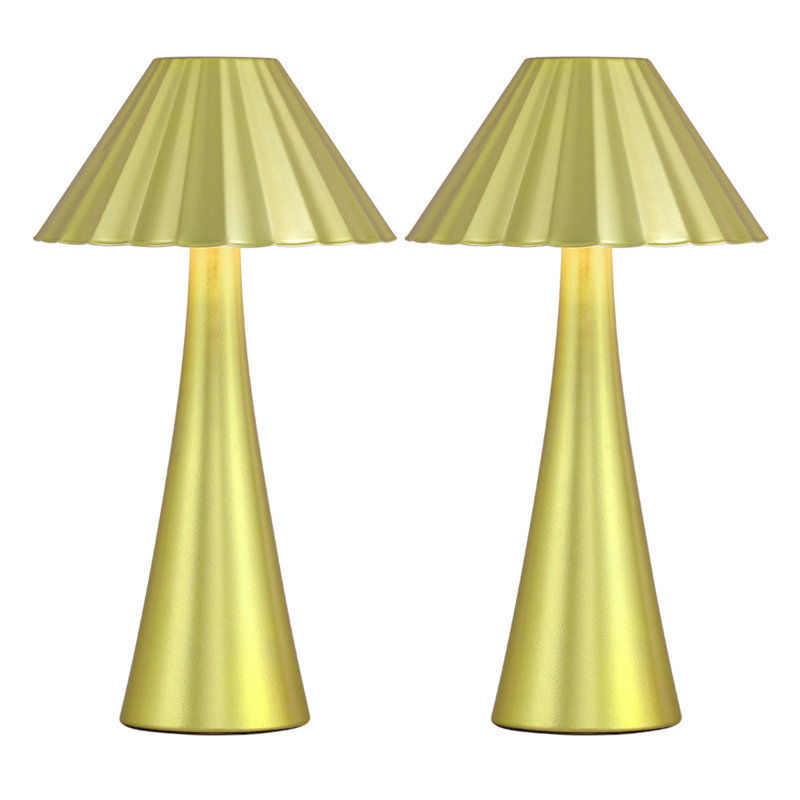 Nelie 10.5" Hardware Led Table Lamp, Green