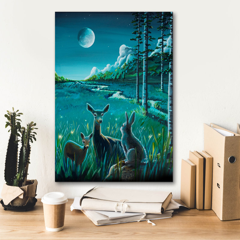 «Bambi 3» par Cindy Thornton, H 26 po x l 18 po x P 0,75 po